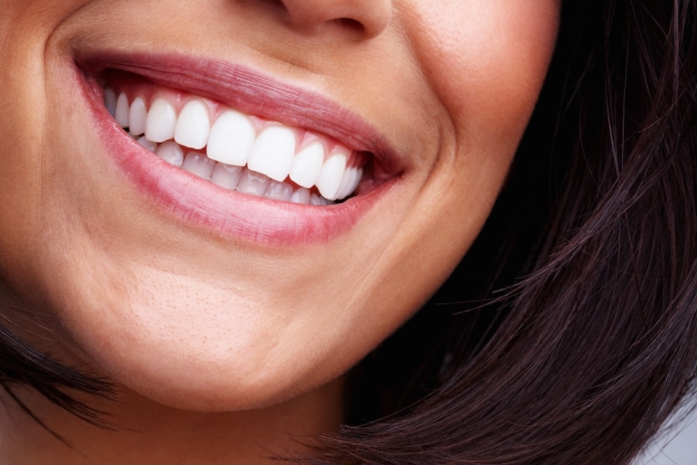 Cosmetic dentistry patient after teeth whitening in Herrin, IL